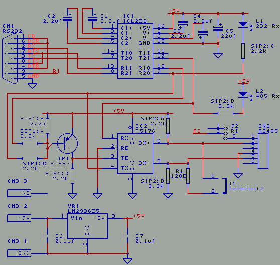 Schematic - adding the power supply